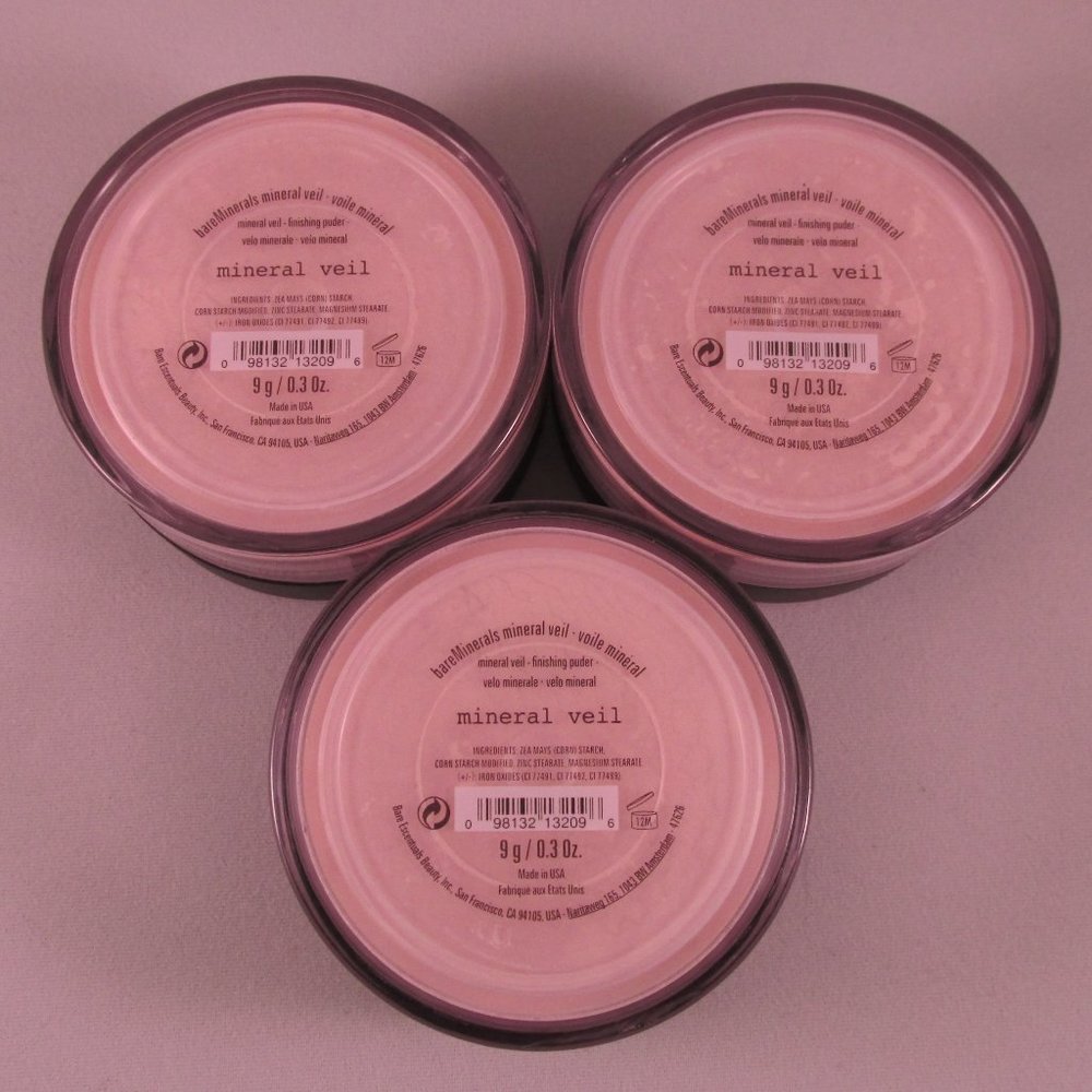 #NWT bareMinerals Original Mineral Veil Finish Powder (0.3oz/9g) - Lot of 3